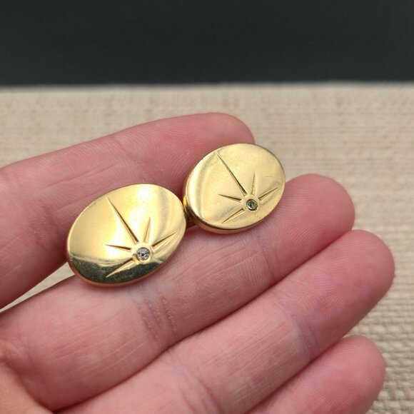 Crystal Star Men's Cuff Links A6339 - Picture 2 of 7